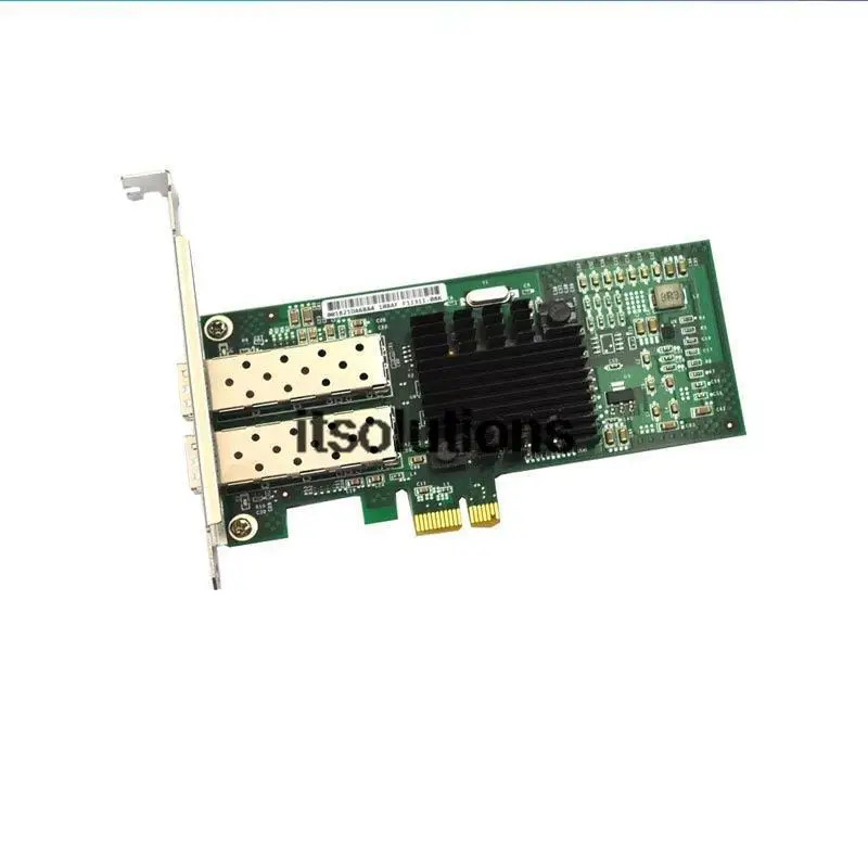 듀얼 포트 광섬유 기가비트 네트워크 카드 분해HL82576EB 2XSFP PCI-E X4 1000BASE-X