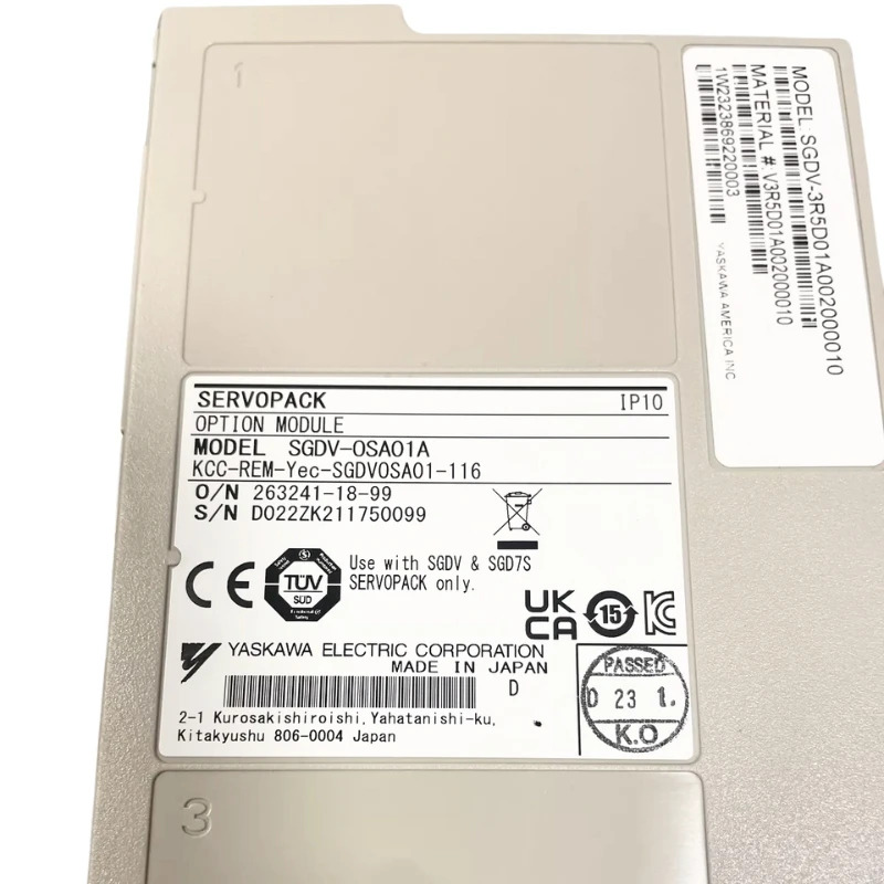 SGDV-3R5D01A 002000010 Yaskawa 서보 드라이브