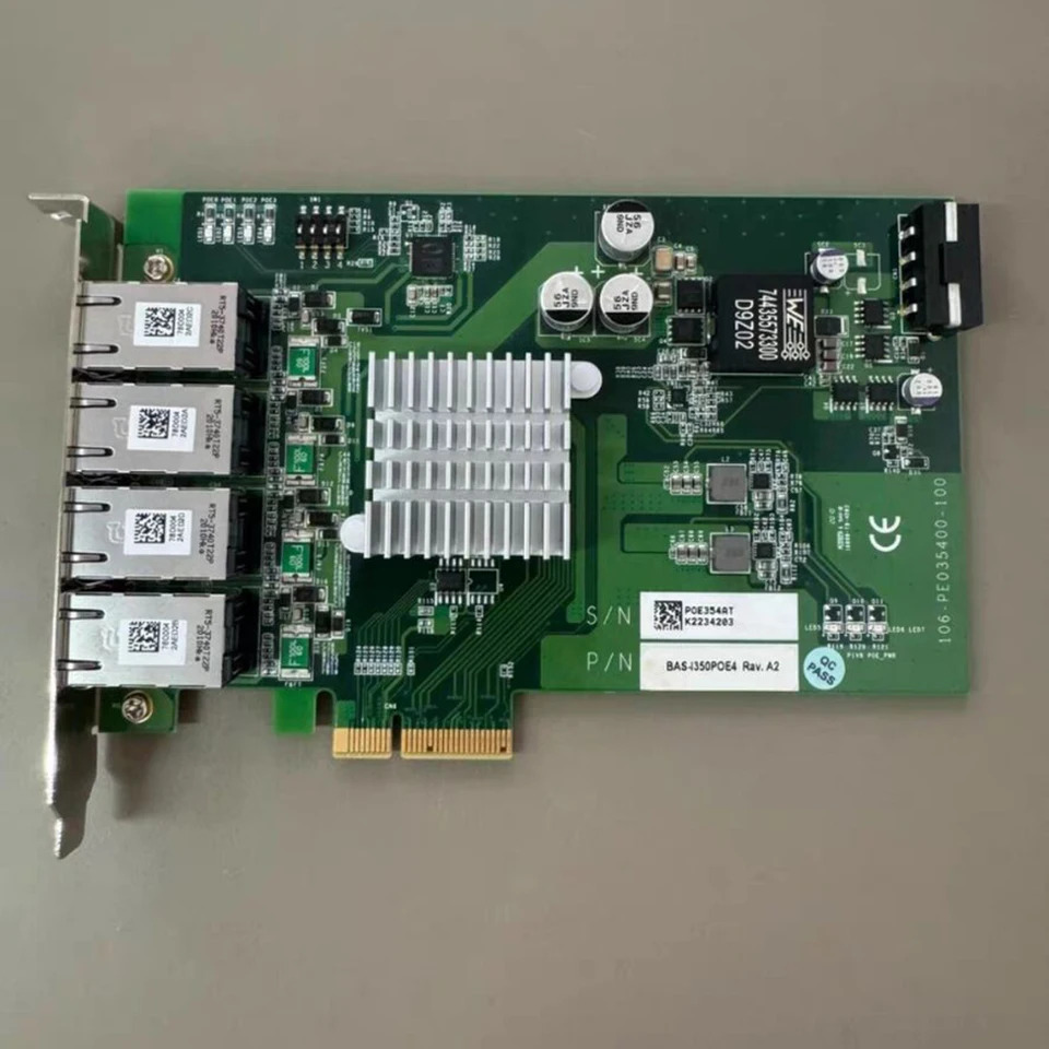 산업카메라 캡처 카드 4 포트 POE BAS-I350POE4 Rev.A2