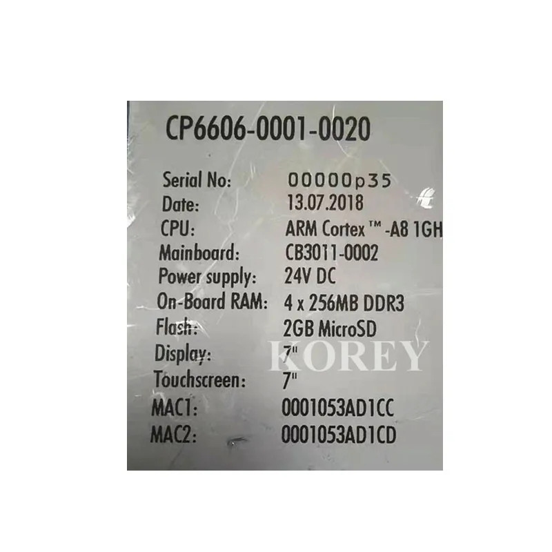 터치스크린 CP6606-0001-0020 완전히 리퍼