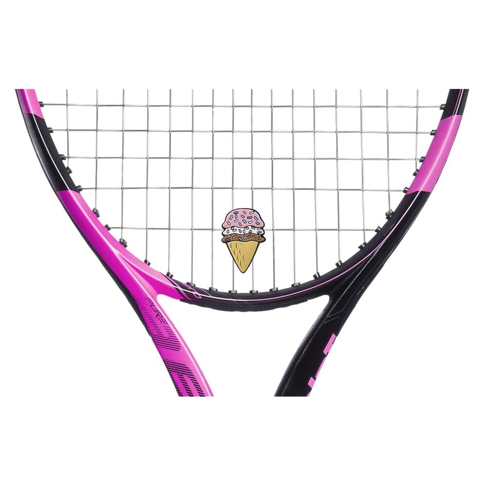 Racket Expressions - 푸드 테니스 라켓 라켓용 적합, 멀티팩 귀여운 장치, 모든 쉬운 충격 완충기 댐프너 라켓에 진동 설치 흡수 Bagel - 상세 이미지 3