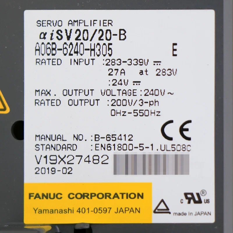 CNC 기계Fanuc 서보 드라이브 A06B-6240-H305 A06B 6240 H305