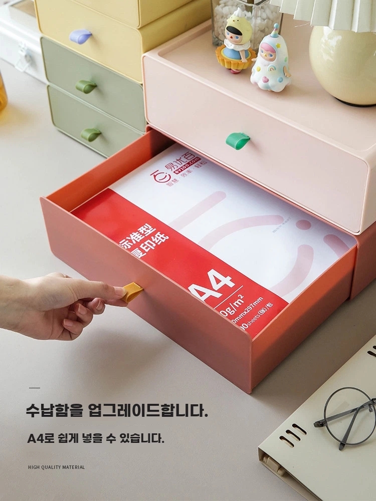 소품정리함 서랍형 정리함 책상 플라스틱서랍장 사무실 이미지 6
