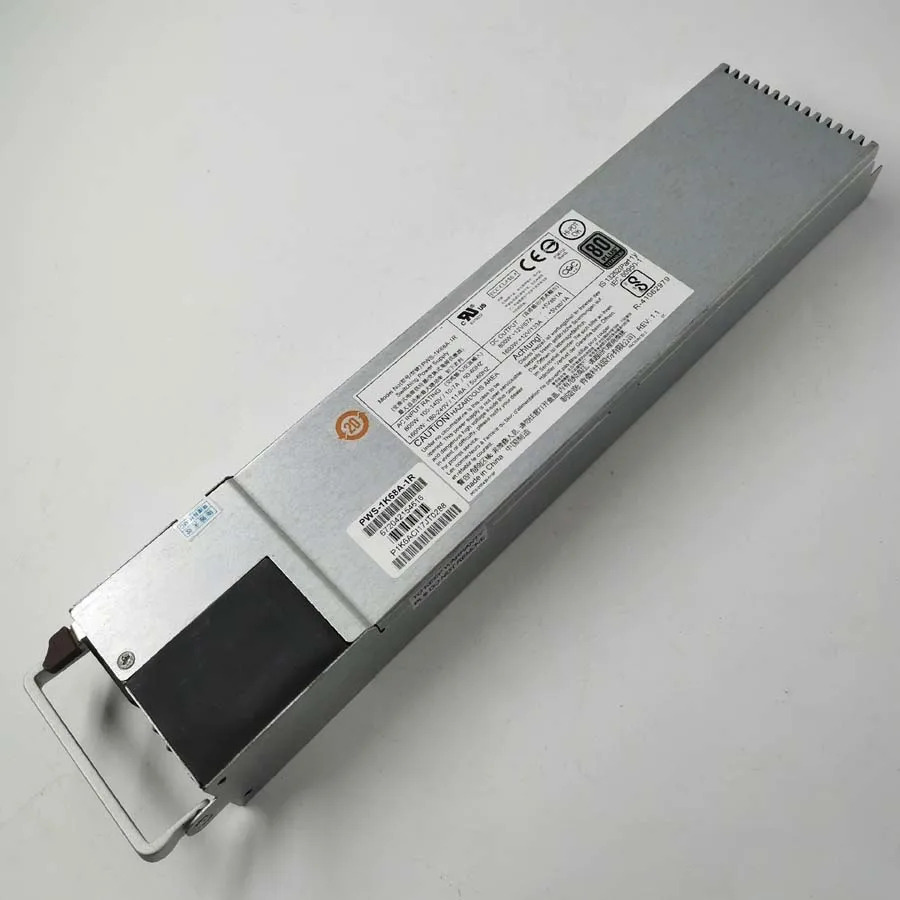 슈퍼마이크로 PWS-1K68A-1R 오리지널 잉여 전원공급장치 1600W 1U 80 플러스 티타늄