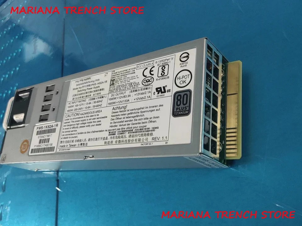 Supermicro 예비 전원공급장치 PWS-1K62A-1R 1000W 1600W 1U