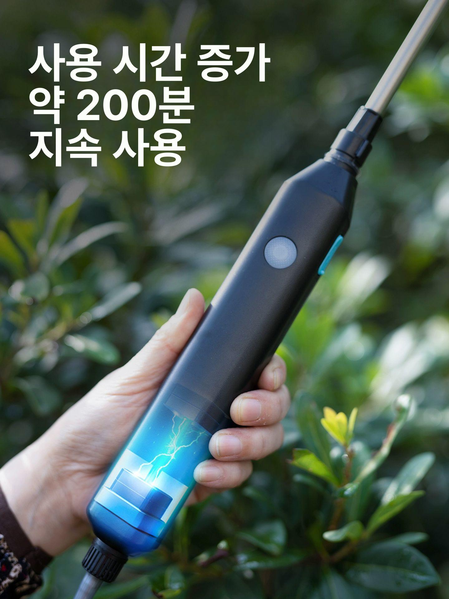 전동 소형충전분무기 스프레이 농약살포기 자동믹싱 전기 펌프 눈금 원예 농업용 텃밭 - 상세 이미지 3