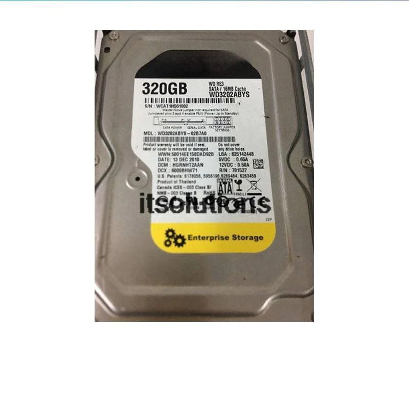 PCA-0108-00 모듈WD3202ABYS-02B7A0 W320-0662 키트 320 GB SATA WD