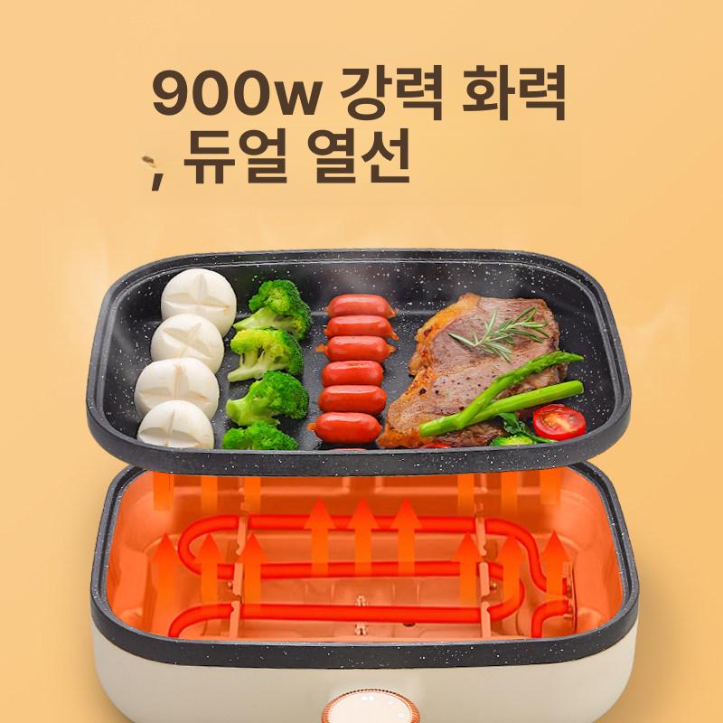 가정용 후라이팬 소형 프라이팬 캠핑 고기불판 멀티쿠커 요리 그릴팬 에그팬 구이 - 상세 이미지 3