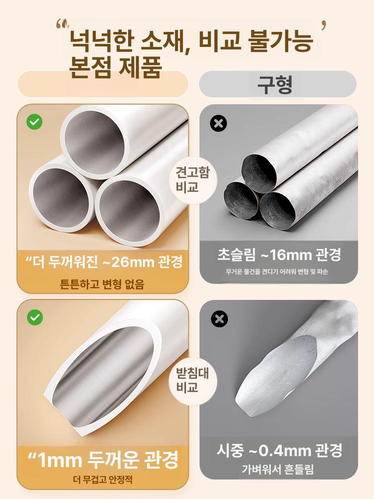 이동식 옷걸이행거 튼튼한 스탠딩 바퀴 슬림행거 수납행거 바지걸이 공간활용 - 상세 이미지 5