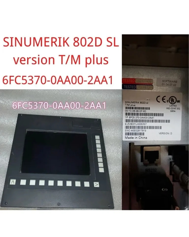 SINUMERIK 802D sl 버전 T/M 플러스 CNC 오퍼레이터 패널 NC PLC HMI 부품 6FC5370-0AA00-2AA1 6FC5370 0AA00 2AA1