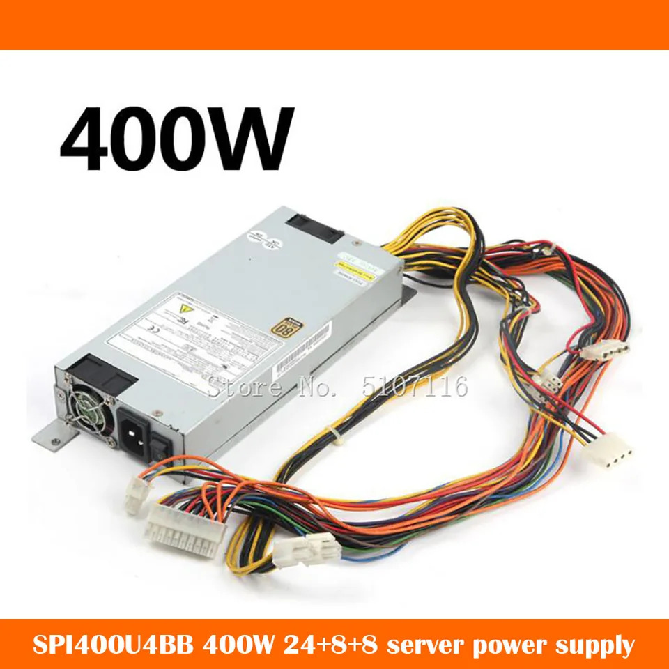 오리지널 SPI400U4BB 400W 24 8 서버 전원공급장치 듀얼 전전 완전 리퍼