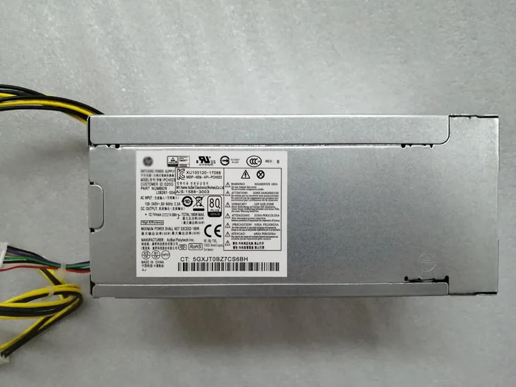 ProDesk교체 PSU 데스크탑 180 와트 전원공급장치 PA-1181-6HY ProDesk 400 G5 280 G4 600 800 G3 PCH023 PCG004 D16-180