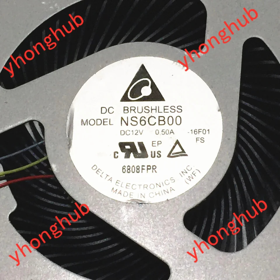 델타 전서버 냉각팬 NS6CB00 DC 12V 0.5A