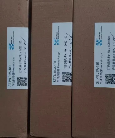 모듈식 공압 스토퍼 ST.PN.01/A-180 50801100 ST.PN.02/A-60 50802100 ST.PN.02/A-60/E 50802180 BU.PN.01/A-60 50