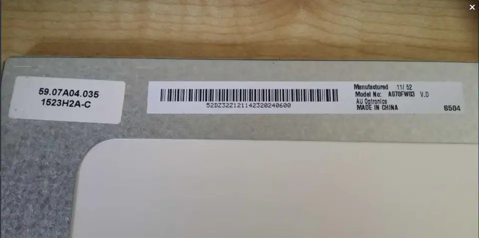 LCD AUO A070FW03 V4.V8.VB V.D