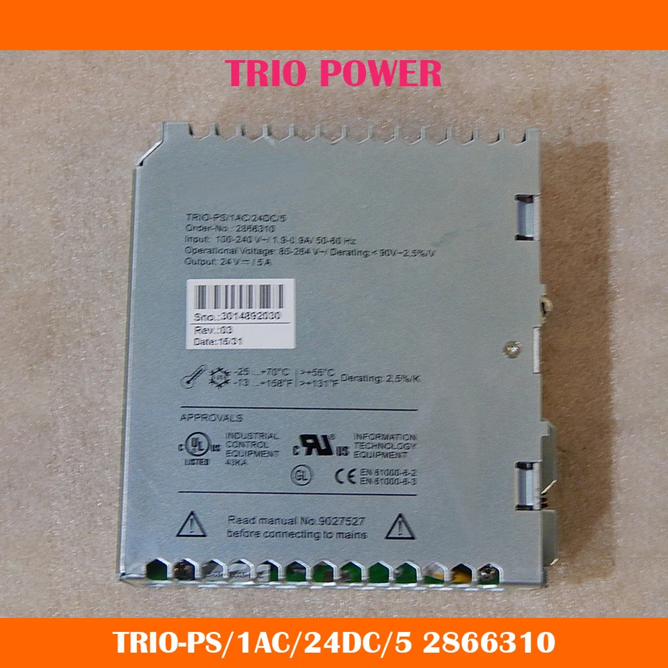 TRIO 전원 스위칭 전원공급장치 미세 TRIO-PS 1AC 24DC 5 2866310