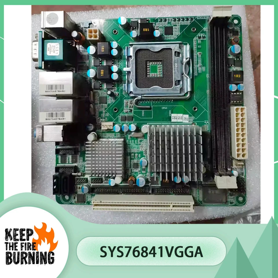 Axiomtek 듀얼 네트 포트Mini-Itx Morherboard G41 멀티 직렬 포트 Sys76841Vgga
