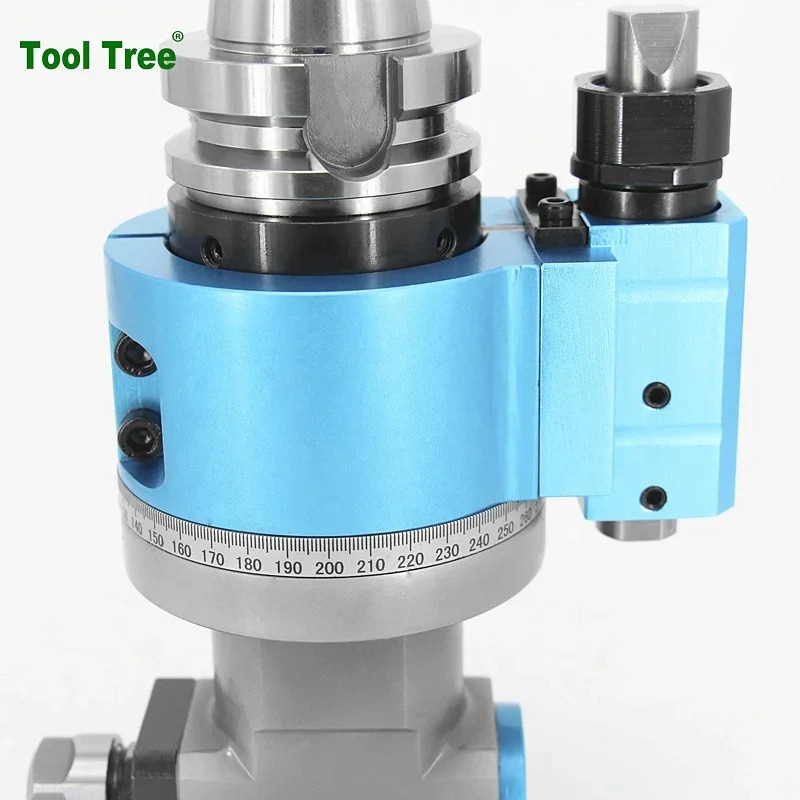 CNC 앵글 헤드 수평 밀링 90 도 공작 기계 BT30 BT40 BT50 ER16 ER25 ER32