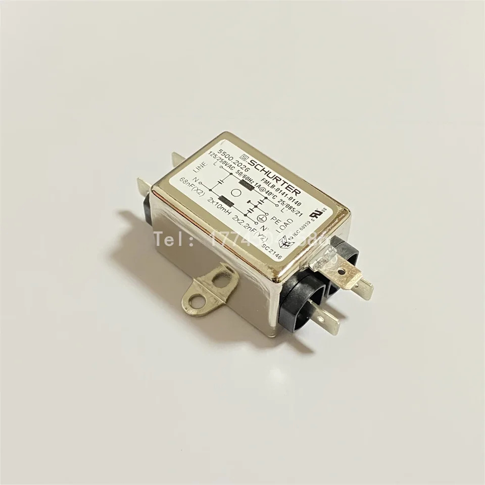 5500.2026 SCHURTER 파워 필터  단상 1A 250VAC FMLB-0141-0140 포지티브