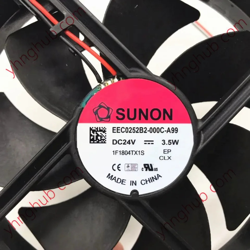 SUNON EEC0252B2-000C-A99 2핀 서버 냉각팬 DC 24V 3.5W 120x120x25mm