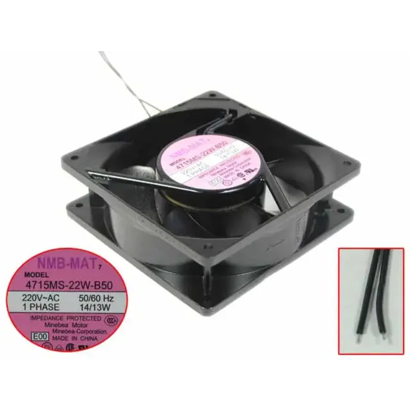 NMB-MAT 서버 냉각팬 4715MS-22W-B50 E00 AC 220V 14W mm