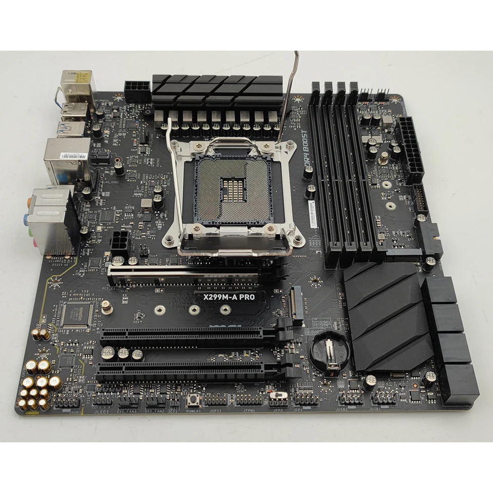 X299M-A PRO LGA2066 DDR4 64G USB3.1 SATA3 x 8 M.2 2 M- X299 마더보드 미세