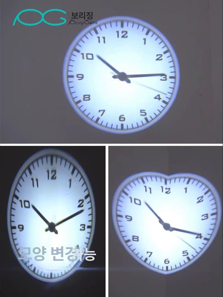 레트로 벽시계 프로젝션 조명 빈티지 진공관 무드등 디지털 닉시관 데스크테리어 장식 - 상세 이미지 3