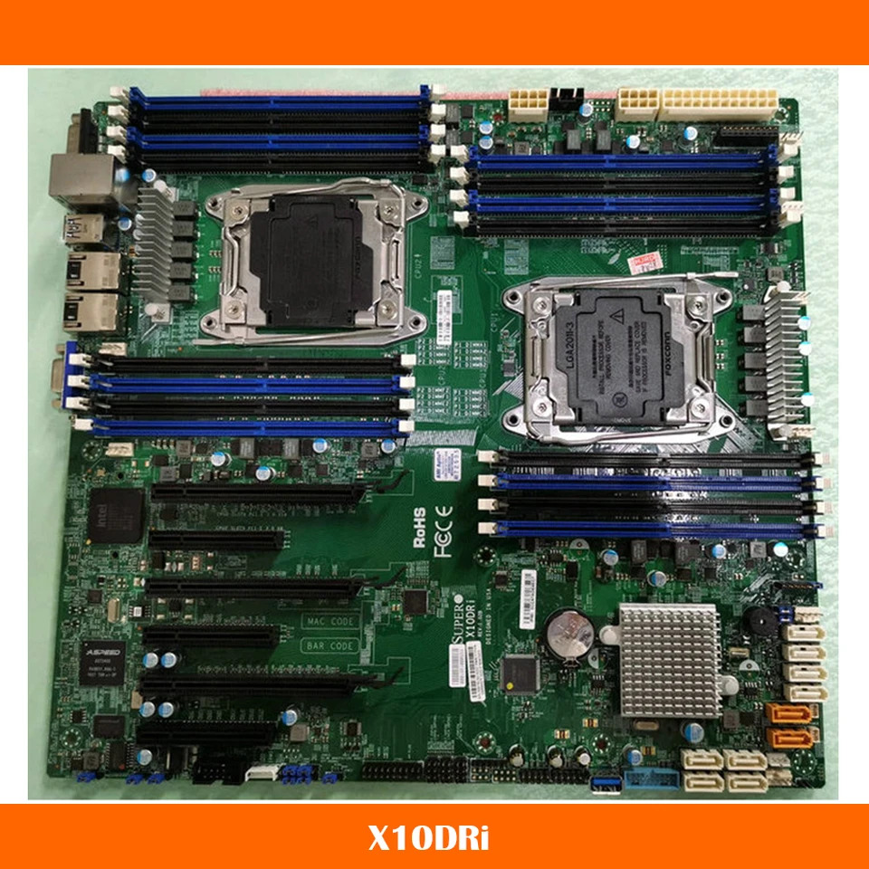 슈퍼마이크로 C612 마더보드 LGA2011 X99 DDR4 시스템 메인보드 X10DRi