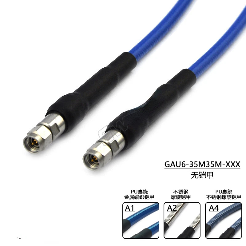 3.5mm 수-3.5mm 수 플렉시블 케이블 210P 26.5GHz 아머드 GAU6
