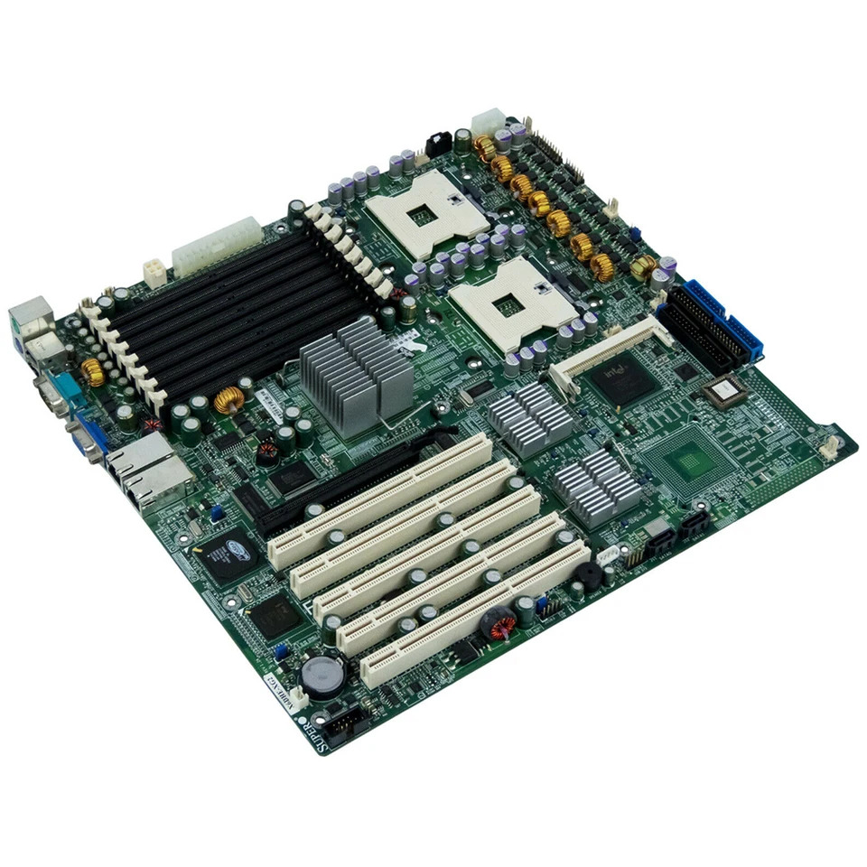 SuperMicro X6DHE-XG2 메인보드 DDR2 2 x SATA 마더보드 E7520
