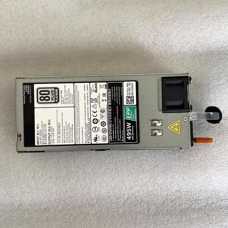 오리지널 E495E-S1 EPP 전원공급장치 Poweredge R630 R730 R640 R740 R730XD 서버 PSU495 와트
