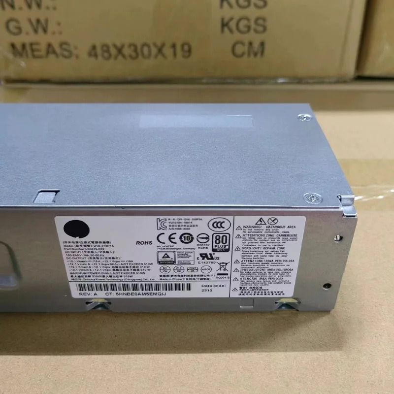 hp호환 280 600 G3 400 G5 D18-310P1A L33619-002 310W 전원공급장치 PSU로 업그레이드