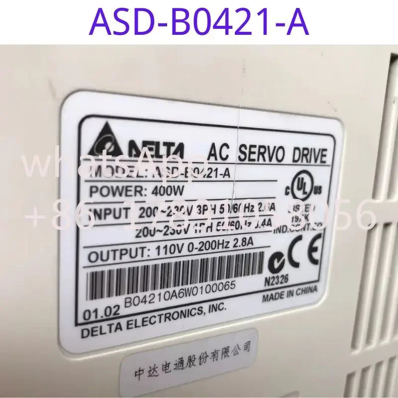 리퍼 서보 드라이버 ASD-B0421-A 400W 기능