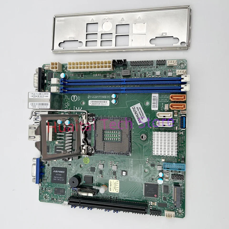 Supermicro X11SCL-IF 서버 Mini-ITX 마더보드 C242 LGA-1151 DDR4 지지대 8 세대 9 코어 i3 E-210