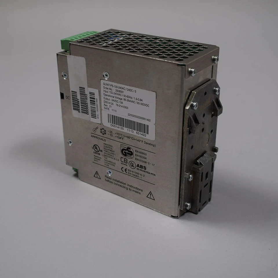 스위칭 전원공급장치 피닉스 QUINT-PS-100-240AC/24DC/5 QUINT 2938581 24VDC/5A