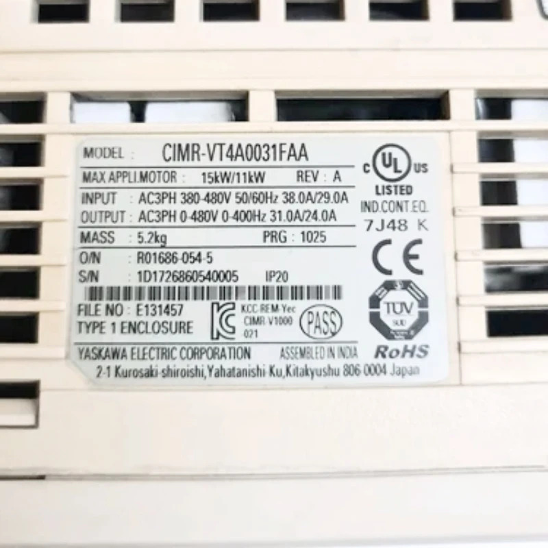 CIMR-VT4A0031FAA Yaskawa 인버터