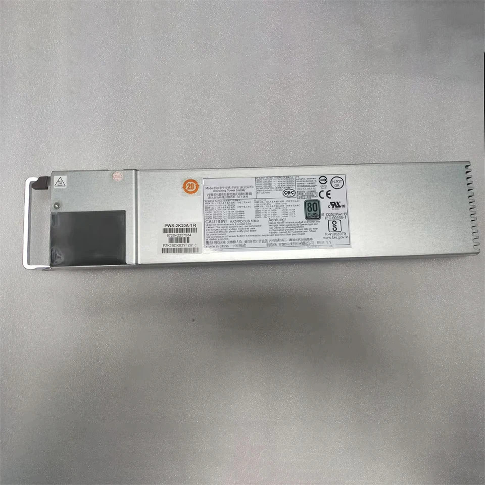 Supermicro PWS-2K20A-1R 예비 전원공급장치 2000W 1U