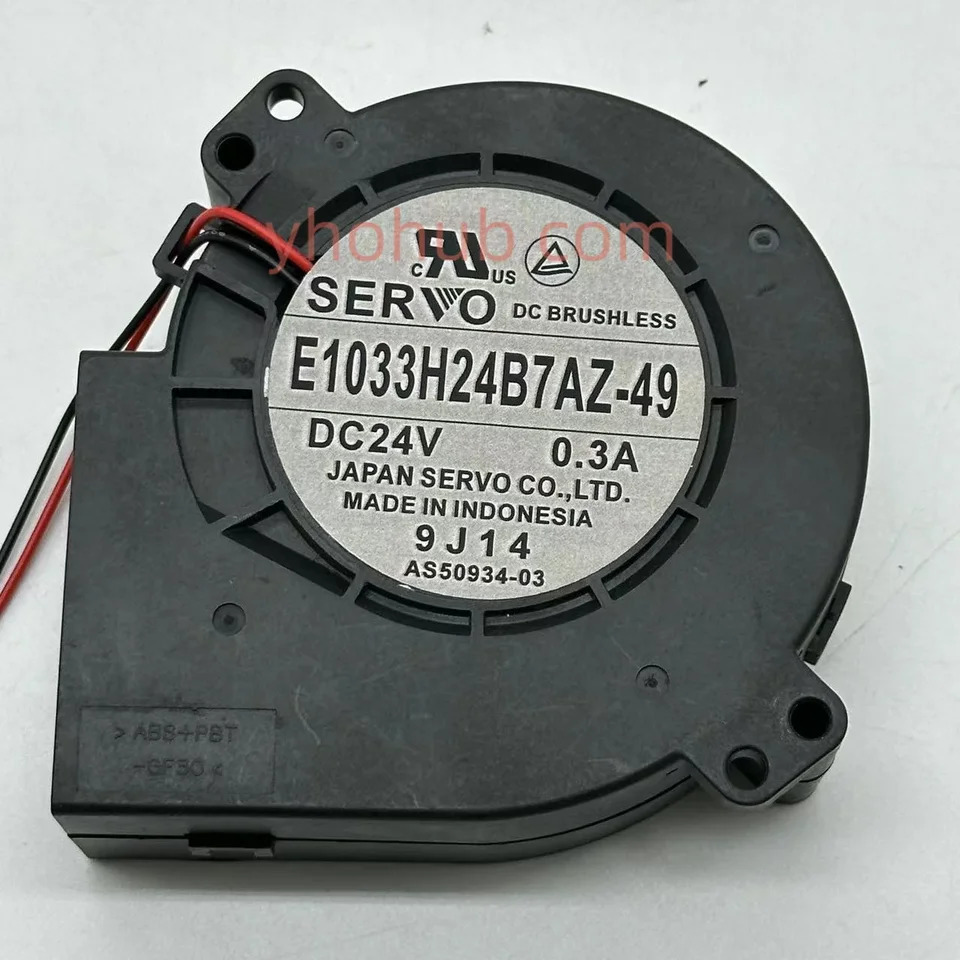SERVO E1033H24B7AZ-49 2 와이어 서버 냉각팬 DC 24V 0.3A 97x97x
