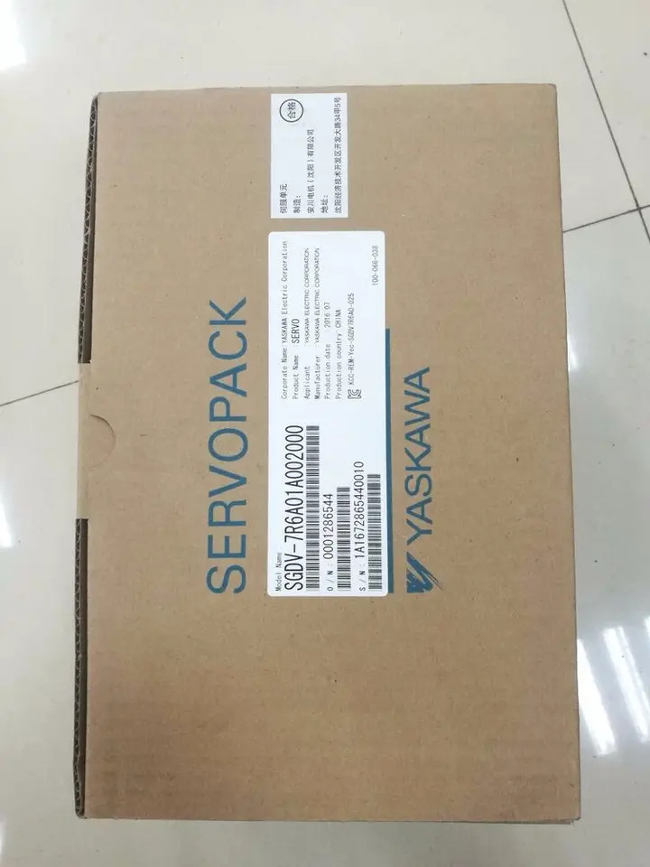 Yaskawa 서보 드라이브 SGDV-7R6A01A002000 SGDV7R6A01A002000 내 신