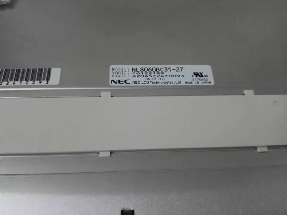 오리지널 NEC12.1 인치 NL8060BC31-27