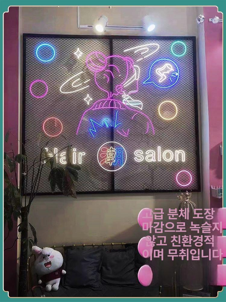 천장 메쉬망 금속 인테리어 펜스 와이어 가벽 장식 그물 울타리 카페 칸막이 이미지 6