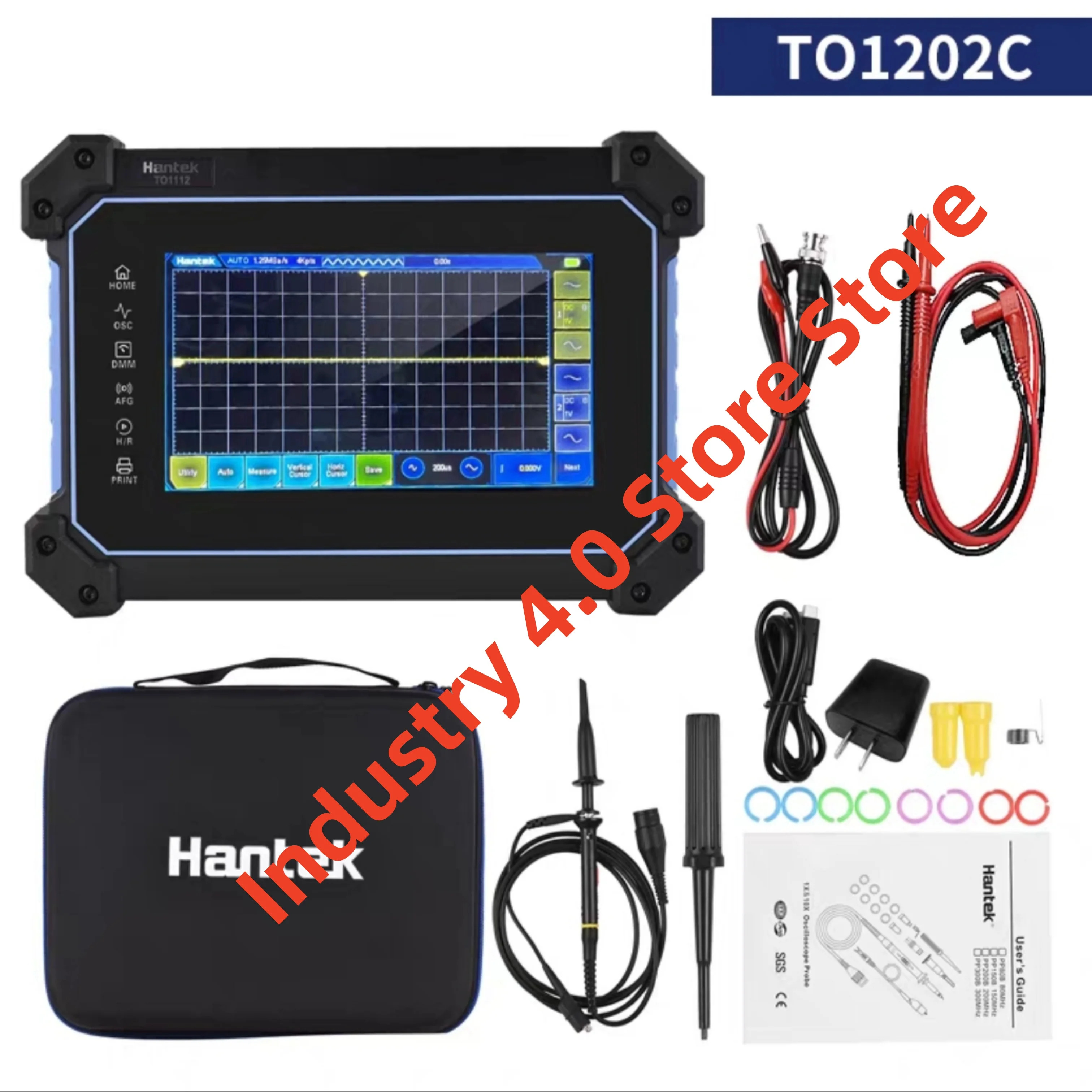 Hantek TO1202C TO1202D 휴대터치 스크린 평면 디지털 오실로스코프 원본