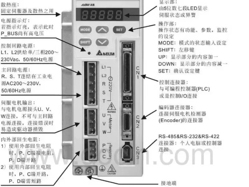 패키징 AB 서보모터 ECMA-C30807PS/ES/GS 30807P6/R6 750W 신