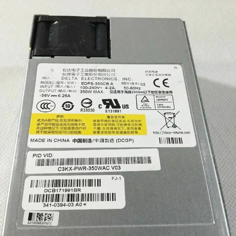 전원공급장치 3560X 3750X EDPS-350CB A C3KX-PWR-350WAC V03 350W 리퍼 완료