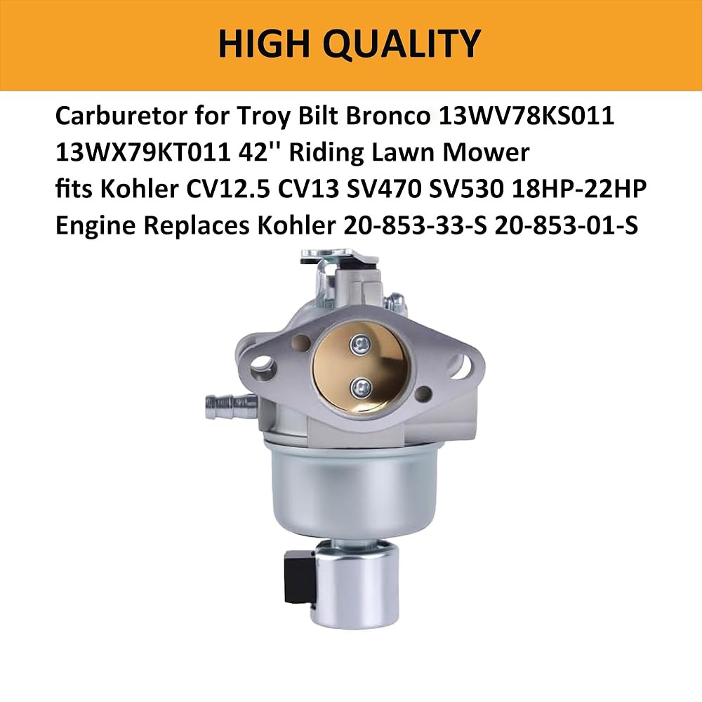 Troy Bilt Bronco 13WV78KS011 13WX79KT011 106.7cm(42인치) 잔디 라이딩 SV470 엔진 18HP-22HP CV12.5 깎는 교체 기계용 CV - 상세 이미지 2