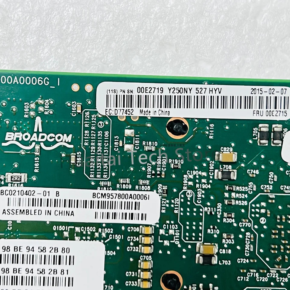 IBM EN0S/EN0U PCIe3 4 포트 10Gbx2  1GbEx2 네트워크 어댑터 00E2715 00E2719