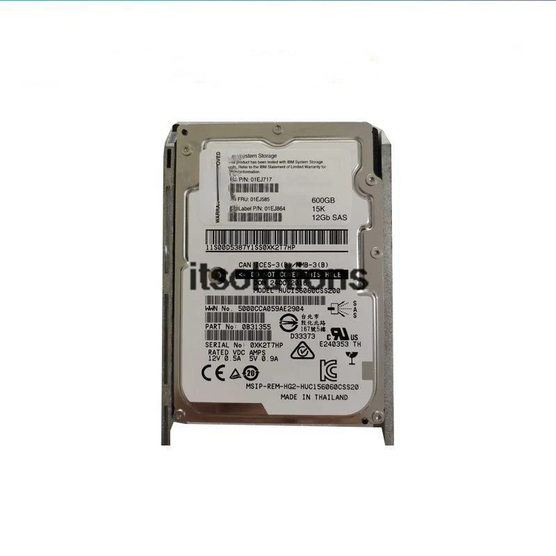 IBM 01DE349 V3700 V2 01EJ585 01EJ577 01EJ717 600GB 2.5 15K