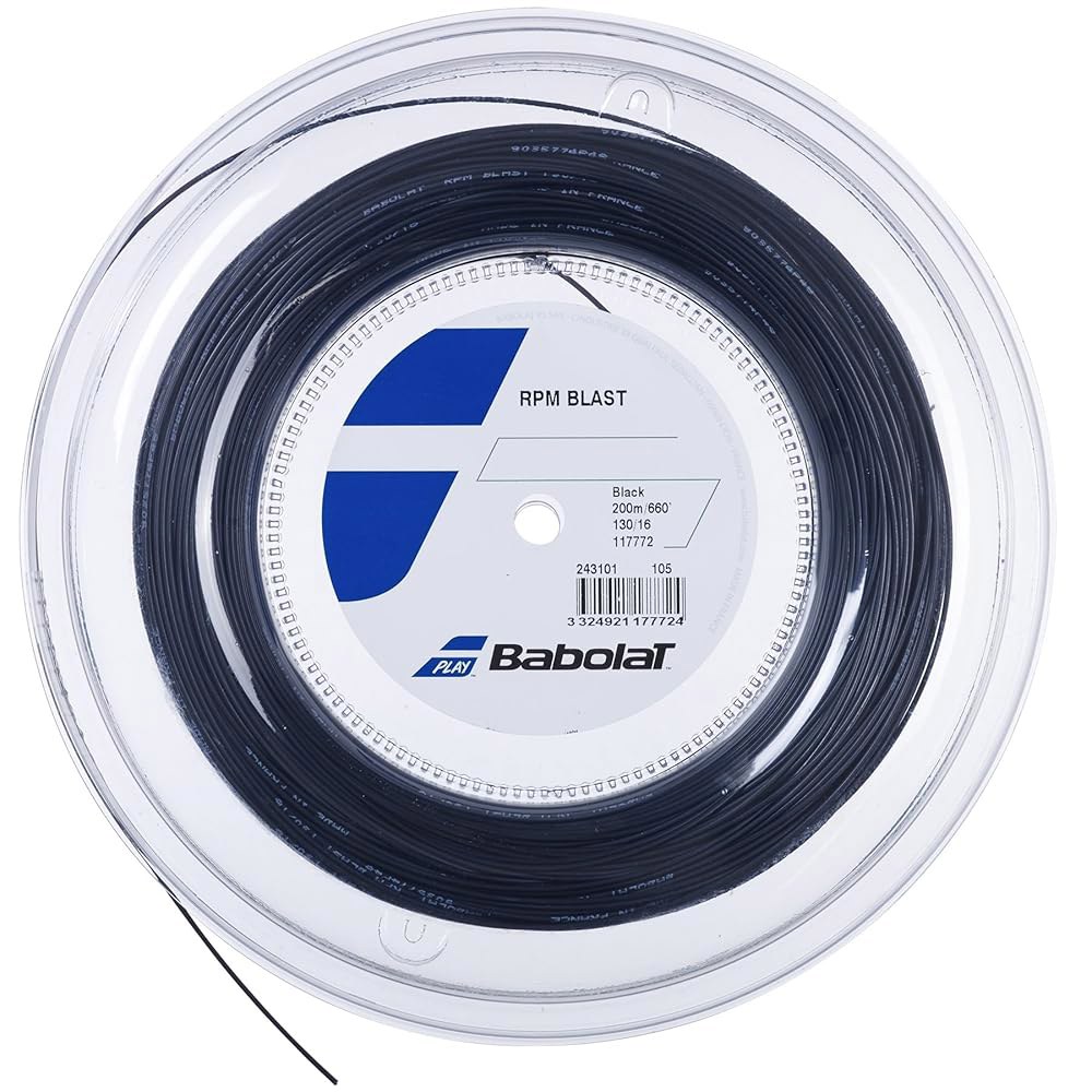 Babolat RPM 블래스트 (18-1.20mm) 테니스 스트링 릴 (블랙) 1.25mm Black - 상품 이미지