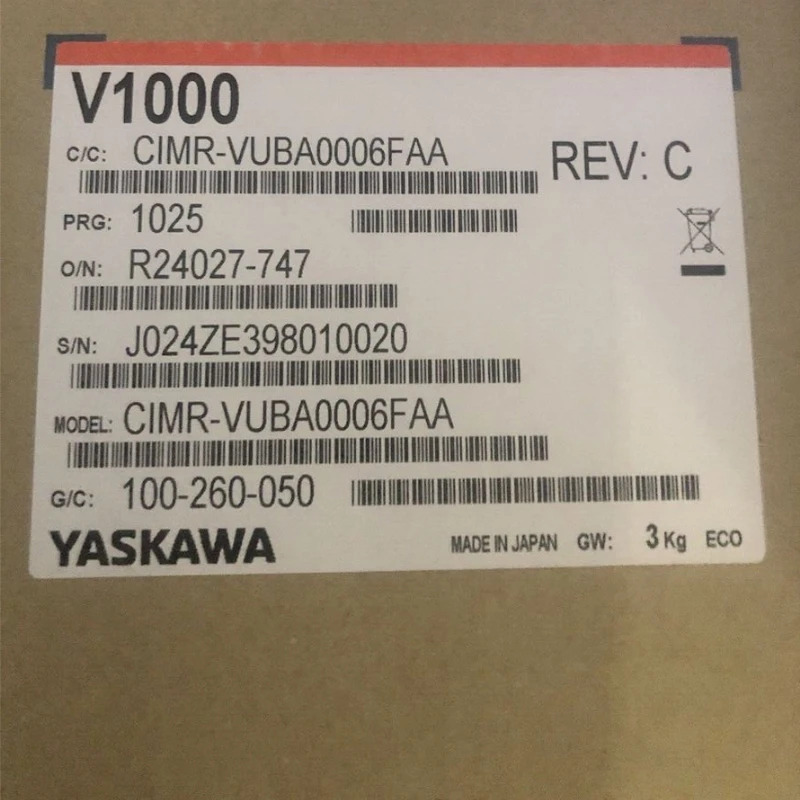새 Yaskawa CIMR-VUBA0006FAA 인버터