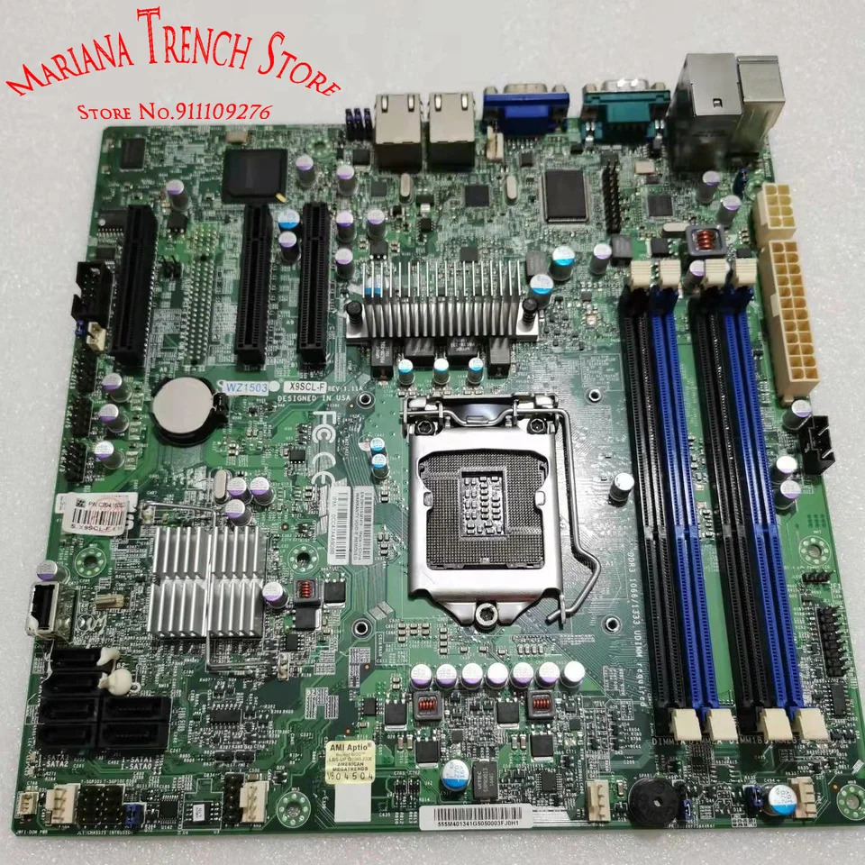 슈퍼마이크로 서버보드X9SCL-F LGA1155 제온 E3-1200 V1 V2 시리즈 2 세대 3 코어 i3 IPMI 2.0 DDR3 SATA PCI-E 3.0